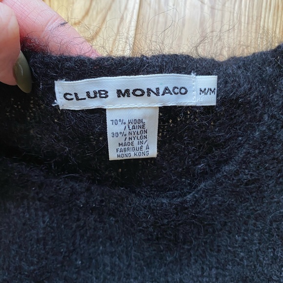 Club Monaco wool blend cropped sweater - Picture 2 of 2
